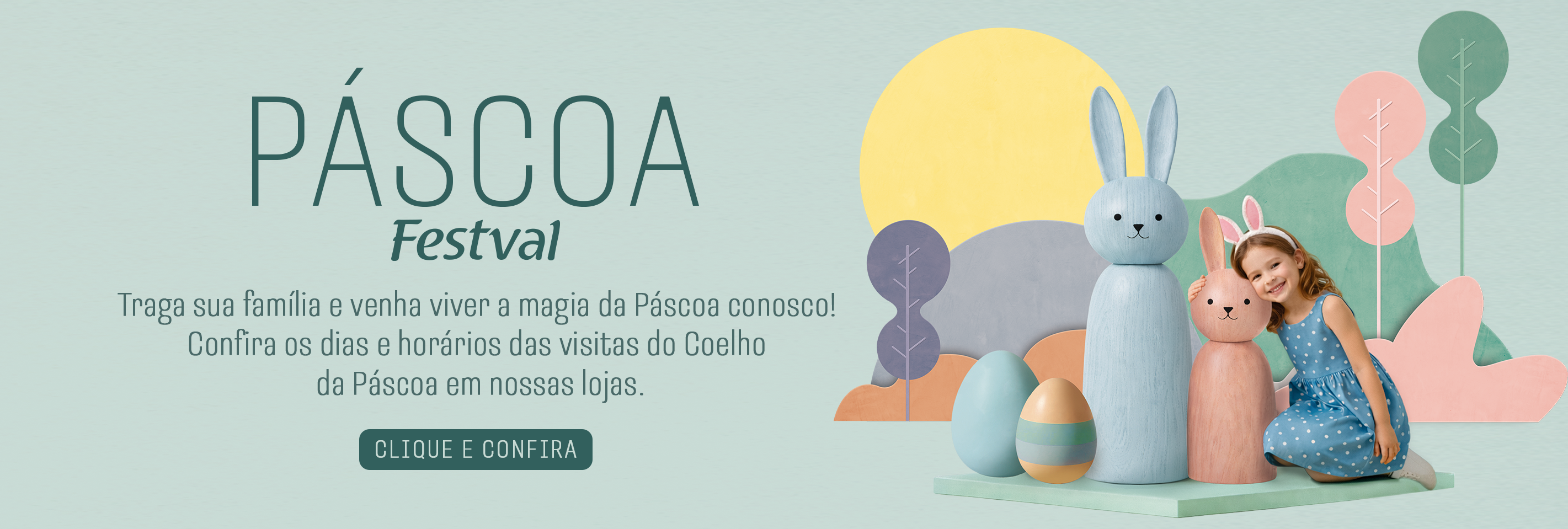 Banner Visita do Coelho - Curitiba